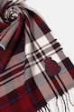 Tommy Hilfiger szalik wełniany AM0AM13599 bordowy AW25