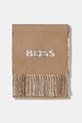 BOSS eșarfă cu lână 50551650 verde AW25