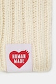 Human Made szalik wełniany WOOL SCARF HM30GD009 beżowy AW25