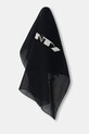 Rick Owens DRKSHDW apaszka bawełniana Cotton Opera Bandana nadruk czarny DA02E7471.SCAEP2