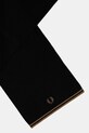 Fred Perry szalik z dodatkiem wełny C9152 czarny AW25