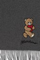 Μάλλινο κασκόλ Moschino M3330.30835 γκρί AW25