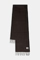 Carhartt WIP szalik z dodatkiem wełny Lowis Scarf wzorzyste brązowy I035472.35MXX