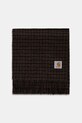Carhartt WIP szalik z dodatkiem wełny Lowis Scarf I035472.35MXX brązowy AW25