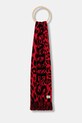 Aries szalik J'Adoro Aries Leopard dzianina czerwony AR9010604