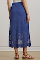 Oblečenie Ľanová sukňa Lauren Ralph Lauren 200971148 modrá
