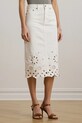 Джинсовая юбка Lauren Ralph Lauren 200978819 белый AW25