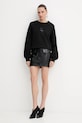 Patrizia Pepe fustă 8G0488.E070 negru AW25