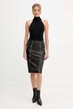 Patrizia Pepe spódnica skórzana 8G0492.L160 czarny AW25