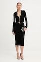 Suknja Elisabetta Franchi GK17B56E2 crna AW25