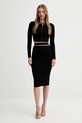 Elisabetta Franchi spódnica GK20B56E2 czarny AW25