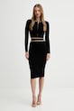 Sukňa Elisabetta Franchi GK20B56E2 čierna AW25