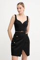 Elisabetta Franchi gonna in lana nero GO12656E2
