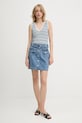 Morgan fustă jeans JOLAM albastru SS25