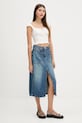 Rifľová sukňa Tommy Jeans DW0DW21070 modrá AW25