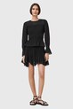 AllSaints spódnica PAMELA casual czarny W039RC