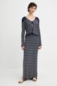 Rag & Bone spódnica WAS25P024UG24 granatowy AW25