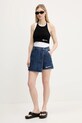 Rifľové krátke nohavice Karl Lagerfeld Jeans A3W10133 tmavomodrá AW25