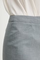 Вовняна спідниця BOSS сірий 50541977