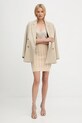 Guess spódnica bawełniana GISELLE W5YD68.Z3OU0 beżowy AW25