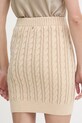 Odzież Guess spódnica bawełniana GISELLE W5YD68.Z3OU0 beżowy