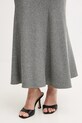 Pinko spódnica z dodatkiem wełny szary 106095.A2ZU
