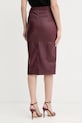 Odzież Armani Exchange spódnica skórzana XW001239.AF16212 bordowy