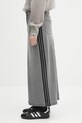 adidas Originals fustă jeans Denim Long Skirt JW2659 gri AW25