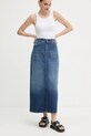 Weekend Max Mara spódnica jeansowa ZARELIA z elastanem granatowy 2525106061600