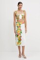 Ленена пола Farm Rio 335736 бял AW25