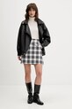 Tommy Jeans spódnica bawełniana DW0DW21461 czarny AW25