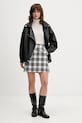 Tommy Jeans spódnica bawełniana DW0DW21461 czarny AW25