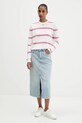 Tommy Jeans spódnica jeansowa DW0DW21560 niebieski AW25