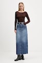 Tommy Jeans fustă jeans DW0DW21577 bleumarin AW25