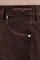 Menčestrová sukňa Tommy Jeans DW0DW21708 hnedá
