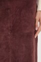 Weekend Max Mara spódnica zamszowa PALA czerwony 2525406022600