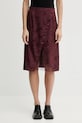 ZADIG&VOLTAIRE spódnica jedwabna casual bordowy WWSK01620