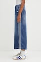adidas Originals szoknya Denim Long Skt aplikációval kék JW2658