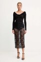 Patrizia Pepe fustă 2G1037.J341 negru AW25