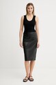 Marc O'Polo spódnica skórzana 506703577011 czarny AW25
