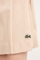 Lacoste Spódnica bawełniana z elastanem beżowy JF8001