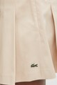 Lacoste spódnica bawełniana z elastanem beżowy JF8001