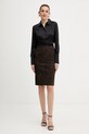 Sukňa Guess CRETA W5BD84.W2362 hnedá NC25