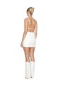Sukňa GOD SAVE QUEENS EXECUTIVE TWEED SKIRT biela GSQ.152.321