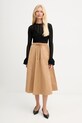 Φούστα Twinset 252LI2GDD καφέ AW25