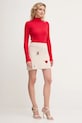 Μάλλινη φούστα Twinset 252TP3311 μπεζ AW25
