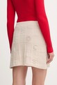Odzież Twinset spódnica z wełną 252TP3311 beżowy
