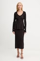 Twinset gonna con lana 252TT3142 marrone AW25