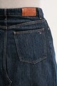 Rifľová sukňa Tommy Hilfiger tmavomodrá WW0WW46776