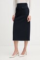 Tommy Hilfiger spódnica z elastanem granatowy WW0WW47497
